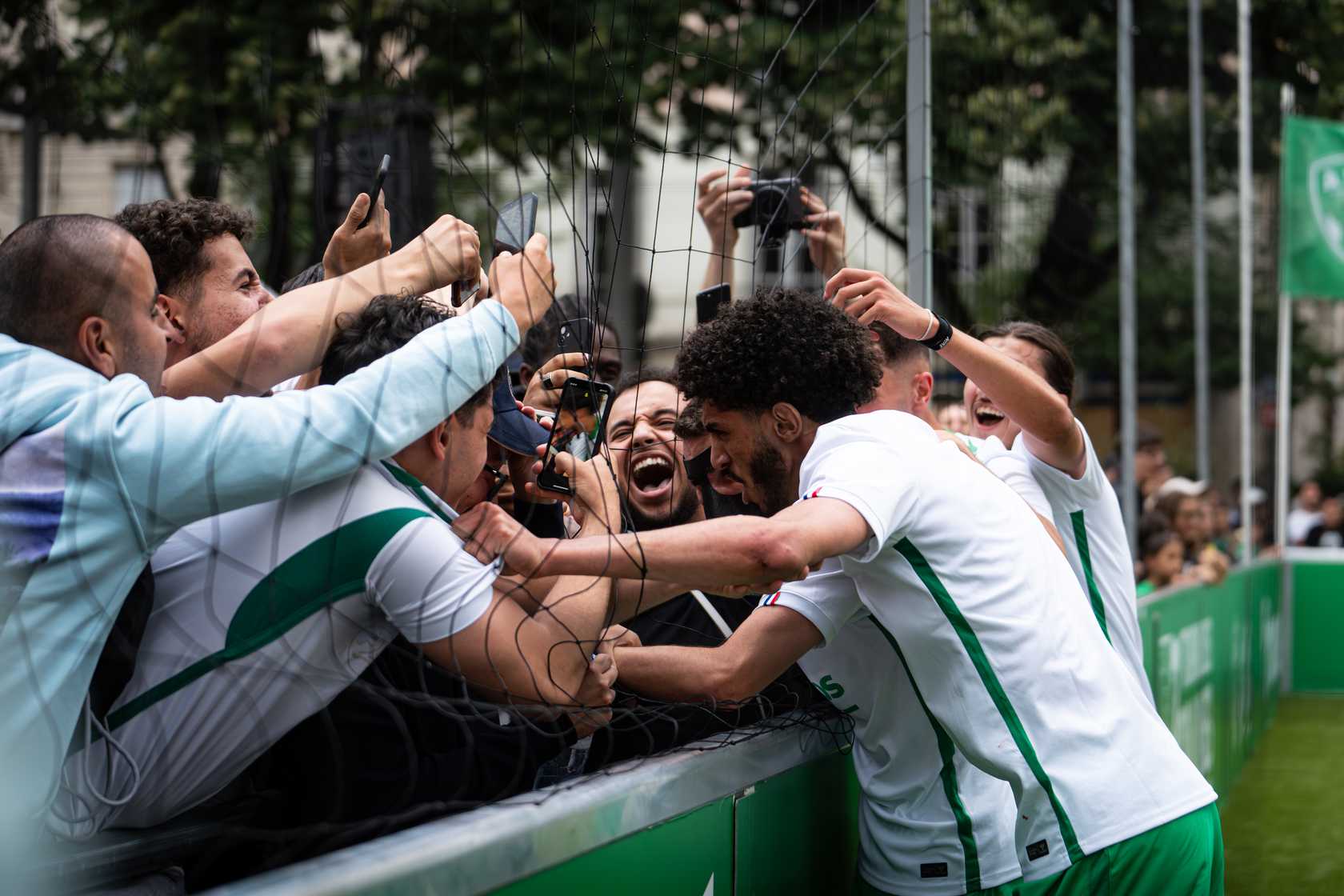 Joie Evénement de foot Saint-Etienne